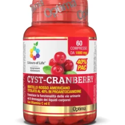 COLOURS OF LIFE CYST-CRANBERRY CON VITAMINA C E 60 COMPRESSE 1000 MG