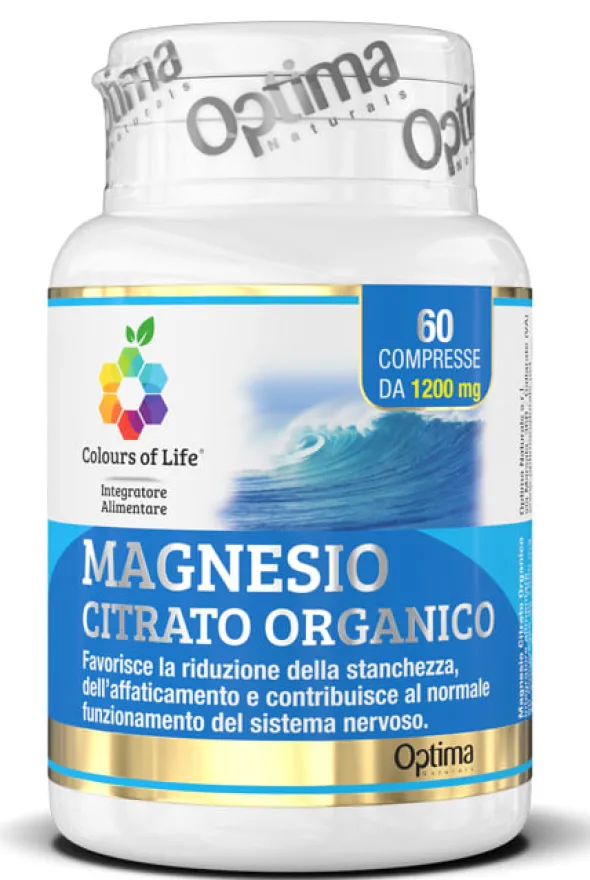 COLOURS OF LIFE MAGNESIO CITRATO ORGANICO 60 COMPRESSE 1200 MG