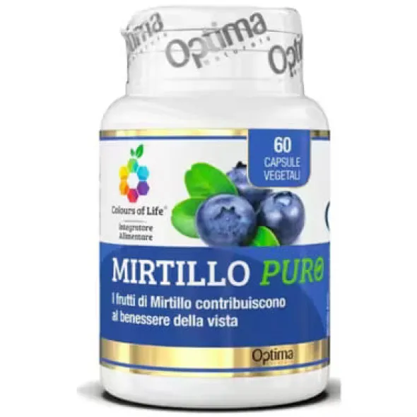 COLOURS OF LIFE MIRTILLO PURO 60 CAPSULE VEGETALI 500 MG