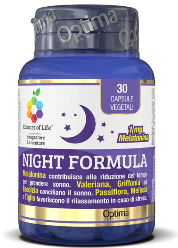 COLOURS OF LIFE NIGHT FORMULA 30 CAPSULE VEGETALI 550 MG