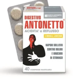 DIGESTIVO ANTONETTO ACIDITA' E REFLUSSO 40 COMPRESSE MASTICABILI