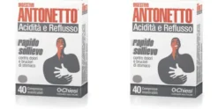 DIGESTIVO ANTONETTO ACIDITA' E REFLUSSO 40 COMPRESSE MASTICABILI Pack da 2