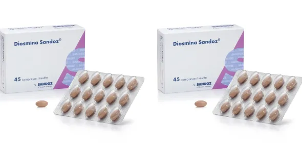DIOSMINA SANDOZ 45 COMPRESSE RIVESTITE Pack da 2