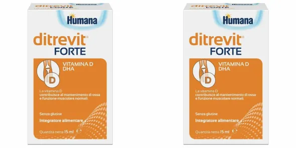 DITREVIT FORTE 15 ML NUOVA FORMULAZIONE Pack da 2