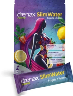 DRENAX FORTE SLIM WATER FRAGOLA E LIMONE 24 BUSTINE GRANULATI EFFERVESCENTI