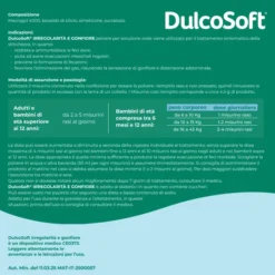 DulcoSoft Irregolarità e Gonfiore, Lassativo, Macrogol e Simeticone per Stitichezza e Pancia Gonfia