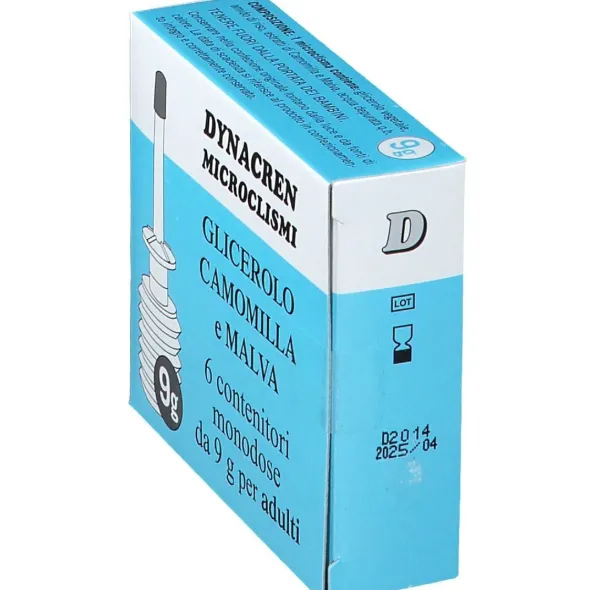 DYNACREN MICROCLISMI CAMOMILLA E MALVA 6 PEZZI DA 9 G PER ADULTI