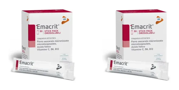 EMACRIT OROSOLUBILE 30 STICK PACK Pack da 2