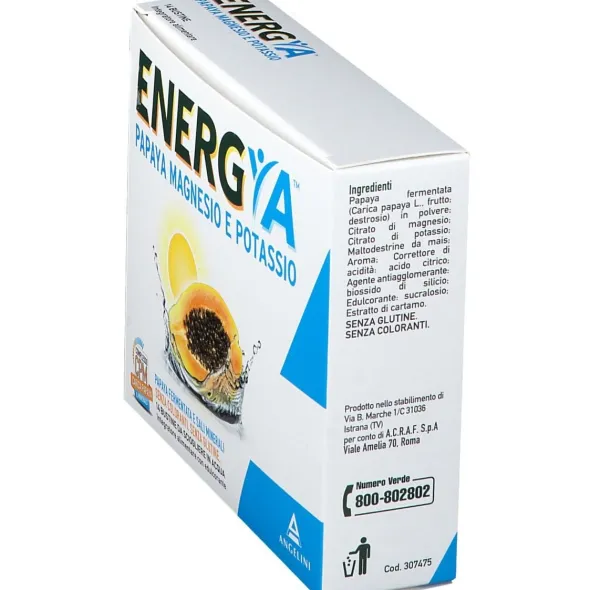 ENERGYA PAPAYA MAGNESIO POTASSIO 14 BUSTINE