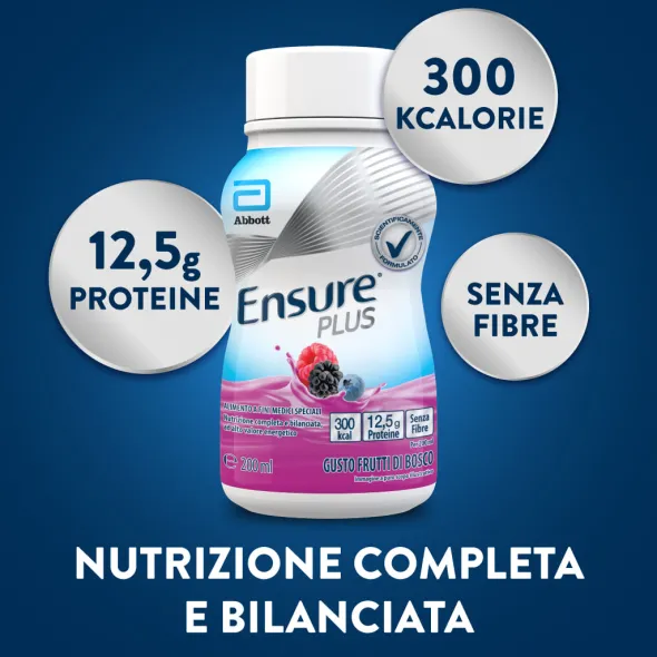 ENSURE PLUS FRUTTI BOSC4X200ML