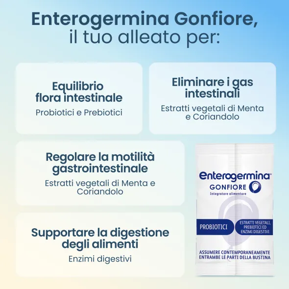 ENTEROGERMINA GONFIORE 10 BUSTINE BIPARTITE