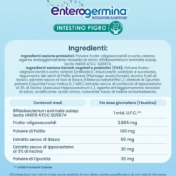Enterogermina Intestino Pigro, Fermenti Lattici, Probiotici, prebiotici, Integratore Regolarità Intestinale, 20 Bustine