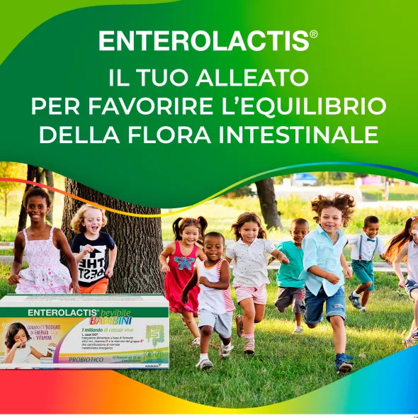 ENTEROLACTIS BAMBINI BEVIBILE 12 FLACONI DA 10 ML