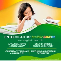 ENTEROLACTIS BAMBINI BEVIBILE 12 FLACONI DA 10 ML