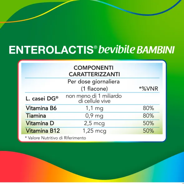 ENTEROLACTIS BAMBINI BEVIBILE 12 FLACONI DA 10 ML
