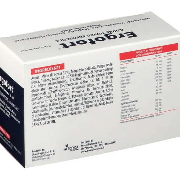 ERGOFORT 12 BUSTINE STICK PACK 10 ML