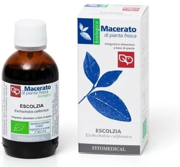 Escolzia Tintura Madre Bio in gocce, rilassamento, 50ml