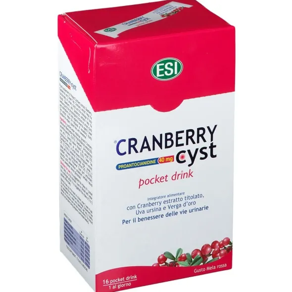 ESI CRANBERRY CYST POCKET DRINK 16 BUSTINE