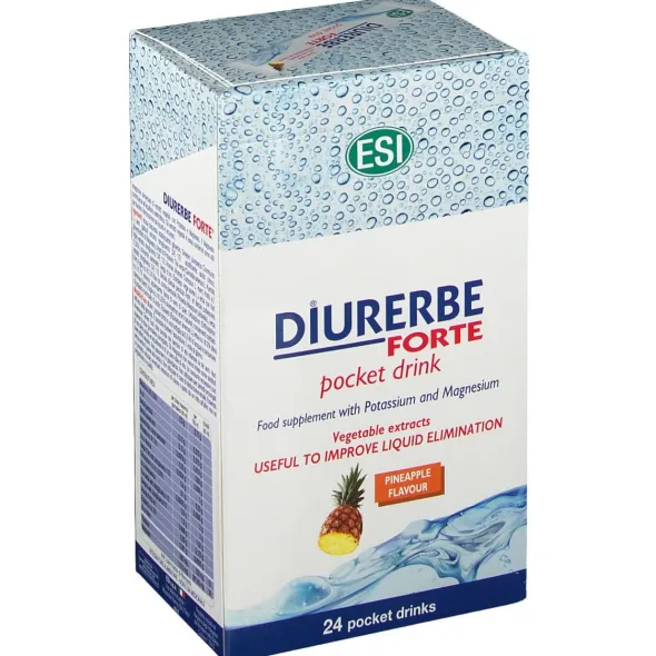 ESI DIURERBE FORTE DRENANTE ANANAS 24 POCKET DRINK DA 20 ML