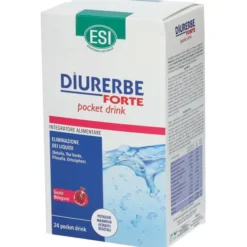 ESI DIURERBE FORTE DRENANTE MELOGRANO 24 POCKET DRINK DA 20 ML SENZA GLUTINE