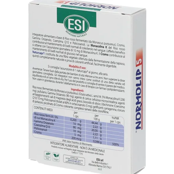 ESI NORMOLIP 5 30 CAPSULE