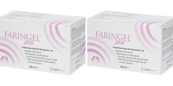 FARINGEL PLUS 20 STICK PACK 7 ML Pack da 2