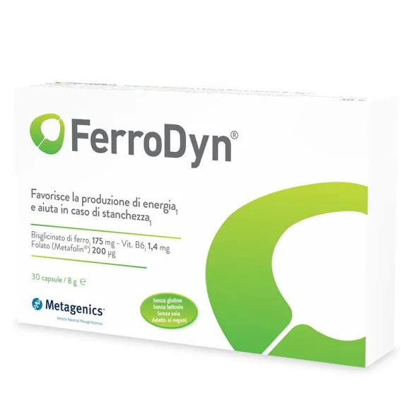 FERRODYN 30 CAPSULE SENZA GLUTINE SENZA LATTOSIO