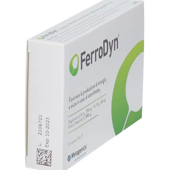 FERRODYN 30 CAPSULE SENZA GLUTINE SENZA LATTOSIO