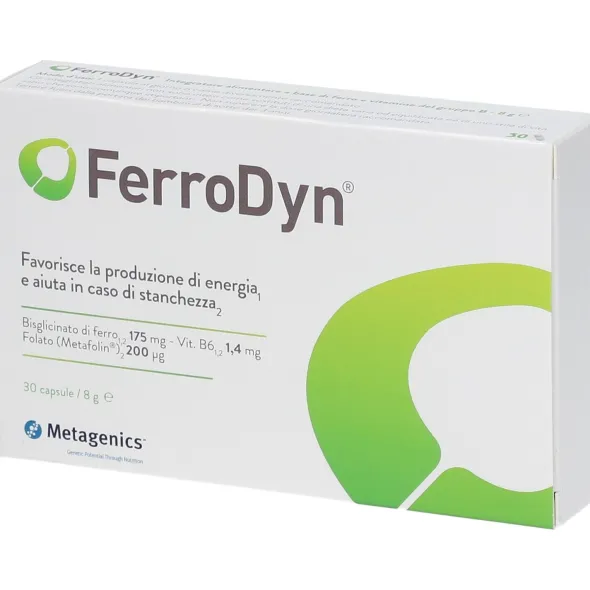 FERRODYN 30 CAPSULE SENZA GLUTINE SENZA LATTOSIO