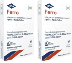 FERRO IBSA 20 FILM ORODISPERSIBILI Pack da 2