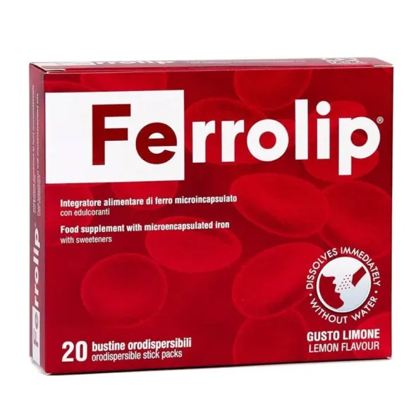 FERROLIP 20 BUSTINE OROSOLUBILI GUSTO LIMONE