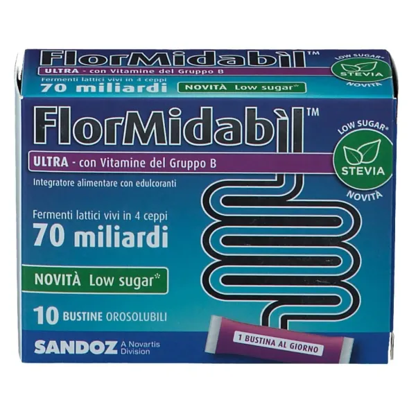 FLORMIDABIL ULTRA 10 BUSTINE CON STEVIA