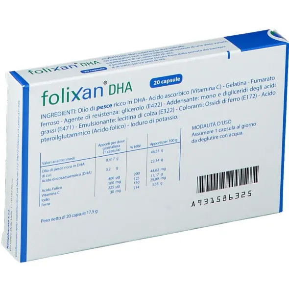 FOLIXAN DHA 20 CAPSULE 16,3 G