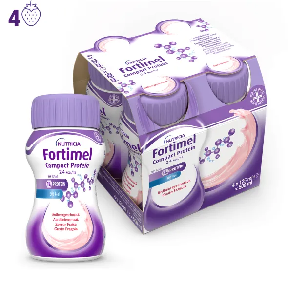 FORTIMEL COMPACT PROTEIN FRAGOLA 4 BOTTIGLIE 125 ML