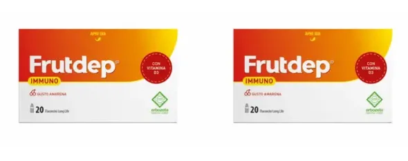 FRUTDEP IMMUNO 20 FLACONCINI 10 ML Pack da 2