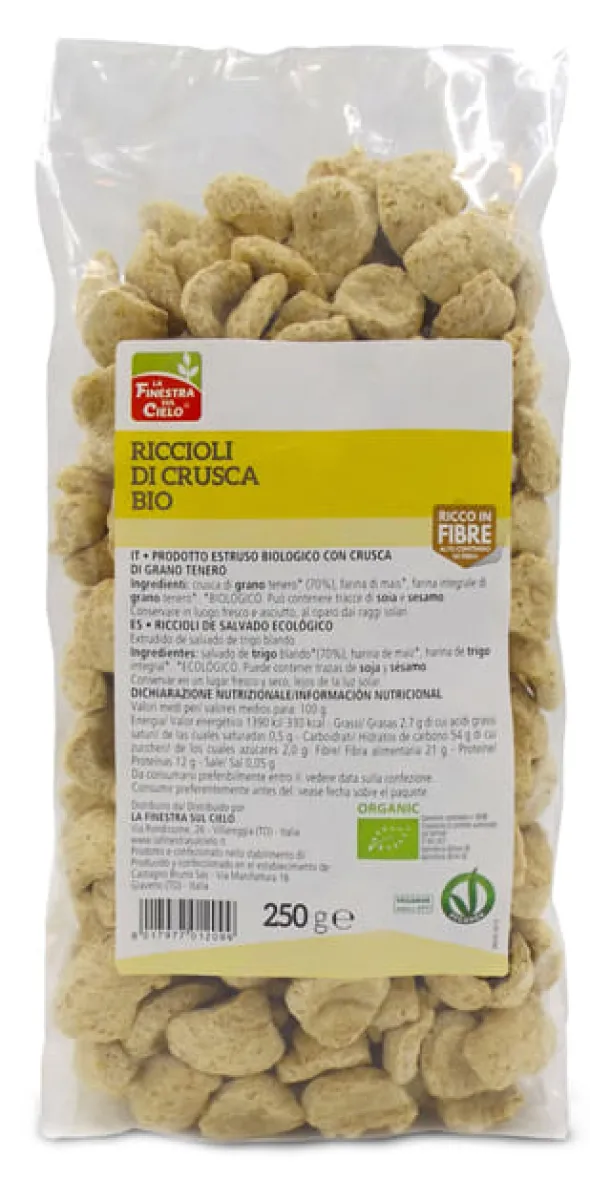 FSC BIOFIBRE+ RICCIOLI DI CRUSCA BIO AD ALTO CONTENUTO DI FIBRA 250 G
