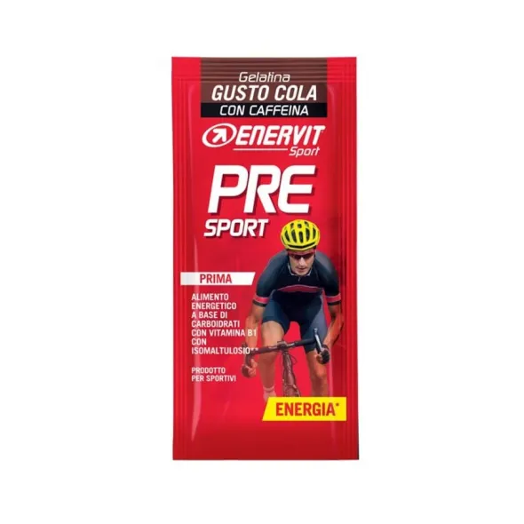 Gelatina Enervit PreSport gusto Cola con caffeina, 1 bustina