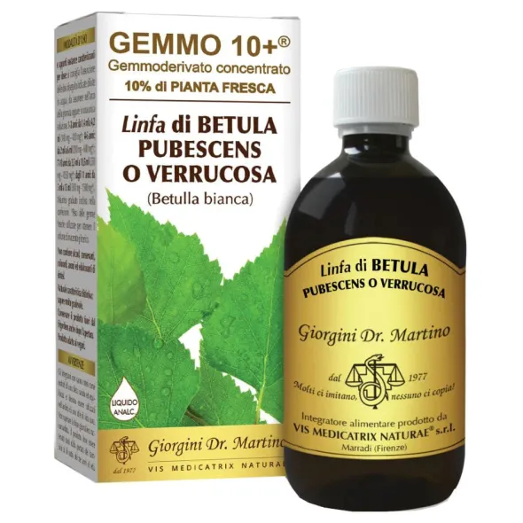 GEMMO 10+ BETULLA B LINFA 500 ML LIQUIDO ANALCOLICO