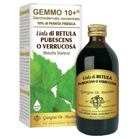 GEMMO 10+ BETULLA B LINFA 200 ML LIQUIDO ANALCOLICO