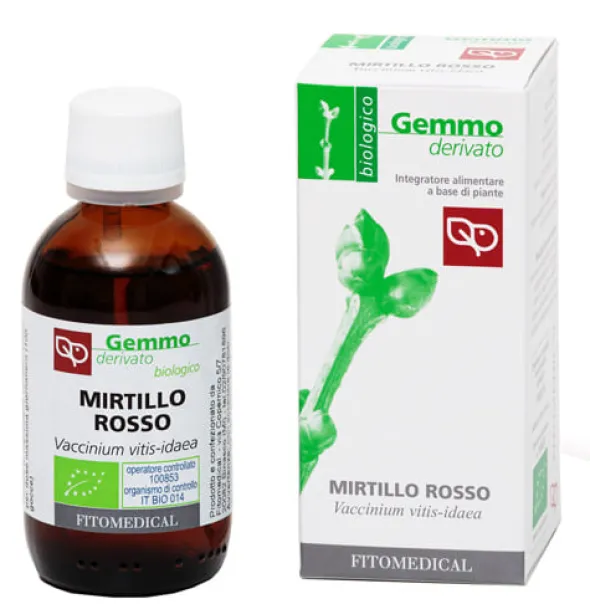 Gemmoderivato Mirtillo Rosso MG Bio in gocce, 50ml