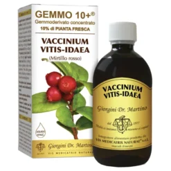GEMMO 10+ MIRTILLO ROSSO LIQUIDO ANALCOLICO 500 ML