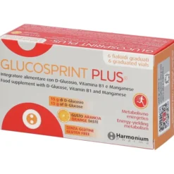 GLUCOSPRINT PLUS ARANCIA 6 FIALOIDI DA 25 ML SENZA GLUTINE