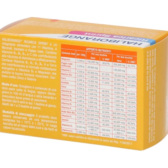HALIBORANGE RICARICA SPRINT 20 STICK PACK 2 G