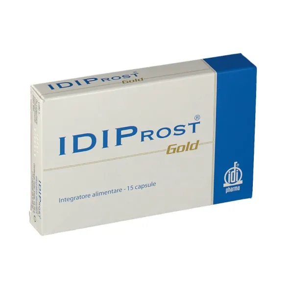 Idiprost Gold integratore per la prostata, 15 capsule