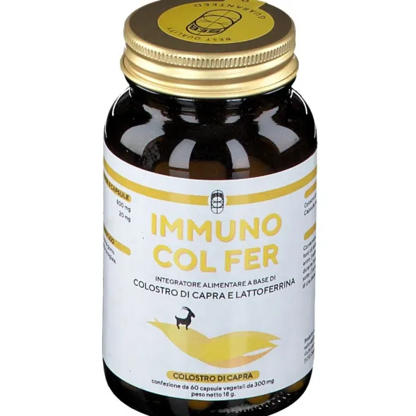 IMMUNO COL FER COLOSTRO DI CAPRA 60 CAPSULE VEGETALI