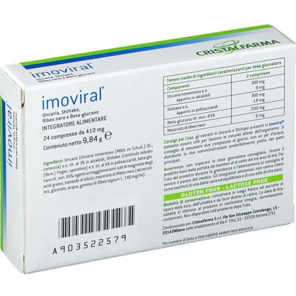 IMOVIRAL 24 COMPRESSE DA 500 MG