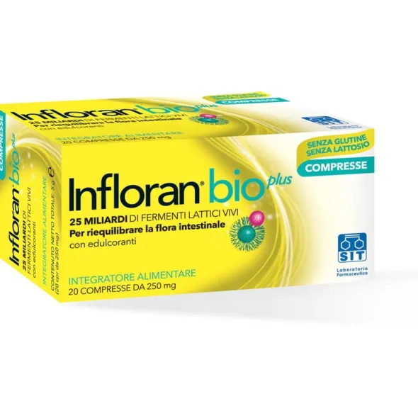 INFLORAN BIO PLUS 20 COMPRESSE CON EDULCORANTI