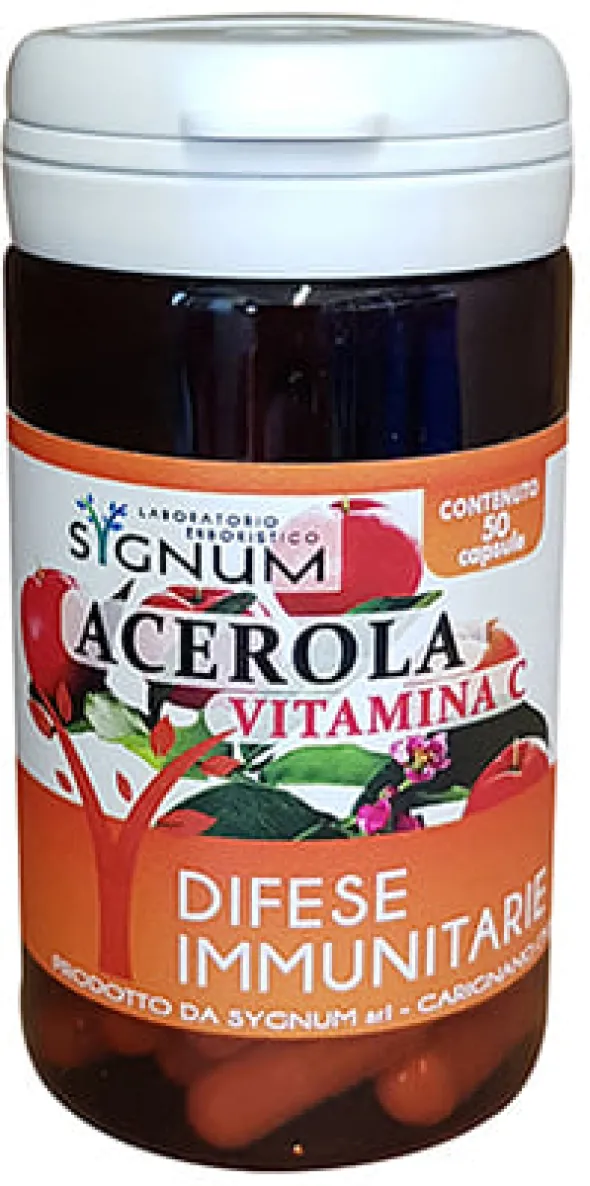 Integratore Acerola Pura Sygnum vitamina C, 50 capsule