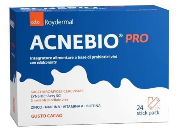 Integratore Acnebio Pro per la pelle, 24 stick pack
