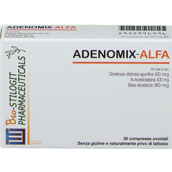 Integratore Adenomix Alfa per la prostata, 30 compresse